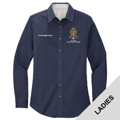 Sea Scouts - Ladies Long Sleeve Easy Care Shirt Thumbnail